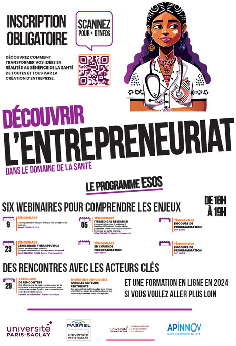 Entrepreneuriat en santé - Programme ESOS | Life Sciences Université Paris-Saclay | Scoop.it