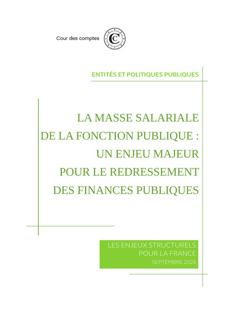 Masse salariale de la fonction publique: la Cour des comptes pr&eacute;conise un effort d&rsquo;au moins 20 Md&euro; | Veille juridique du CDG13 | Scoop.it