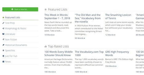 A Good Site for Vocabulary Lists and Practice Activities via @rmbyrne  | iGeneration - 21st Century Education (Pedagogy & Digital Innovation) | Scoop.it