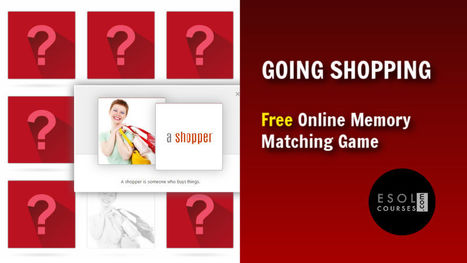 English Words for Going Shopping - Memory Matching Game | English Word Power | Scoop.it