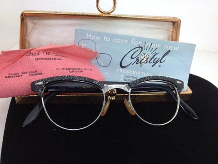 Lovely 50s sparkle celluloid  cat eye American optical eyeglasses | Nerdy Needs | Scoop.it
