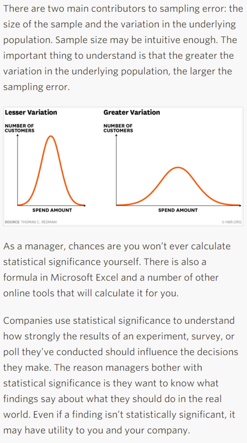 A Refresher on Statistical Significance - HBR | The MarTech Digest | Scoop.it