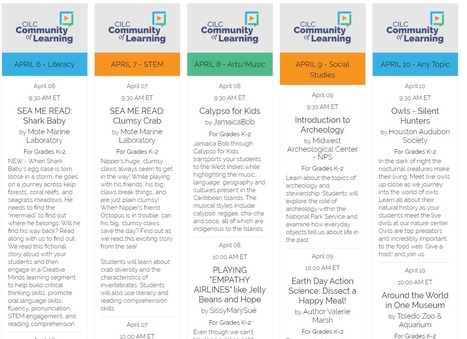 Check out these free live streamed programs for K-6 from CILC Interactive Content for Distance Learners (available for free until April 17) - zoos, aquariums, museums, science and more! | iGeneration - 21st Century Education (Pedagogy & Digital Innovation) | Scoop.it