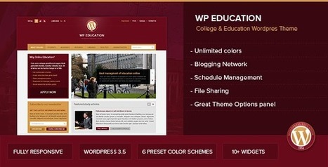 20+ Creative Educational WordPress Templates - Download New Themes | Information and digital literacy in education via the digital path | Scoop.it