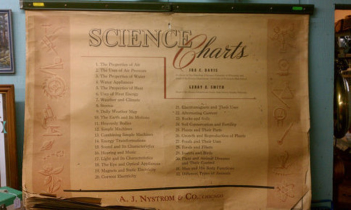 One Of A Kind 18 Page Vintage Science Chart Set by AJ Nystrom Flip Chart HUGE Like Pull Down School Map Illustrated Machines Biology Botony | Antiques & Vintage Collectibles | Scoop.it