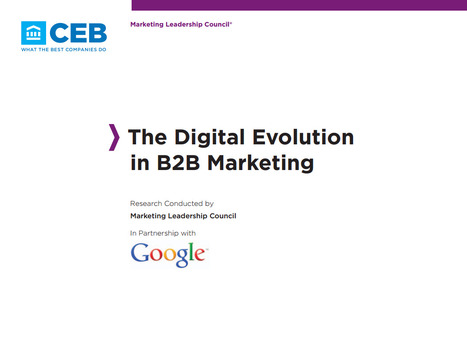 The Digital Evolution in B2B Marketing - Whitepaper [EN] | Time to Learn | Scoop.it