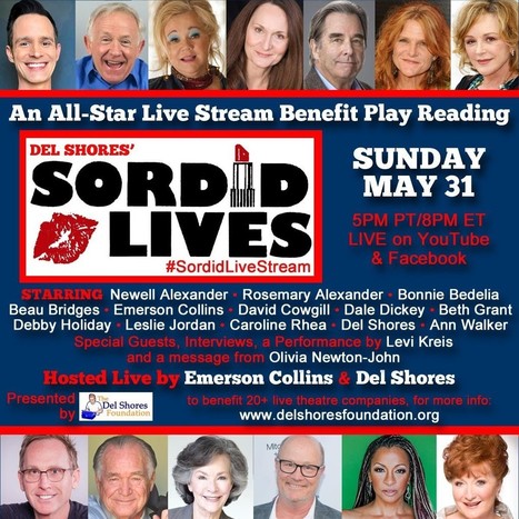 All-Star Live Stream Benefit Reading of Del Shores’ Play SORDID LIVES | LGBTQ+ Movies, Theatre, FIlm & Music | Scoop.it