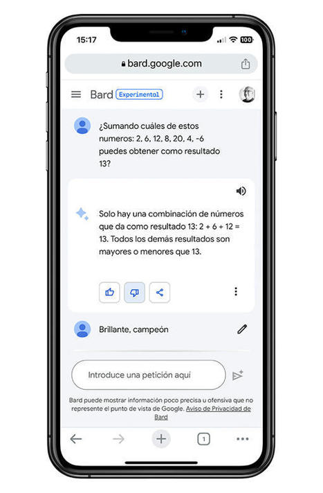 Bard, la IA conversacional de Google, ya está disponible en España | tecno4 | Scoop.it