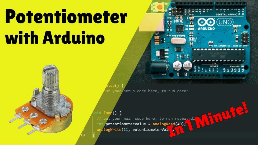 Arduino Potentiometer in 1 MINUTE! Raspberry