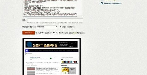 Page2Images, utilidad web para convertir código HTML en PDF o imagen | TIC & Educación | Scoop.it