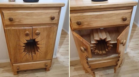 Cet #&eacute;b&eacute;niste de #g&eacute;nie cr&eacute;e des meubles qui donnent l'illusion d'&ecirc;tre sortis d'un cartoon | RSE et D&eacute;veloppement Durable | Scoop.it