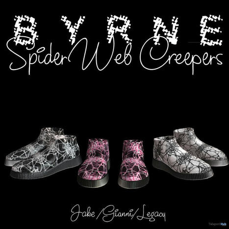 Spider Web Creepers Shoes For Male October 2021 Group Gift by BYRNE | Teleport Hub - Second Life Freebies | Second Life Freebies | Scoop.it