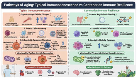 𝗜𝗺𝗺𝘂𝗻𝗼𝘀𝗲𝗻𝗲𝘀𝗰𝗲𝗻𝗰𝗲 is a multimodal immune system remodeling process that includes inflammation, cellular senescence, T-cell fatigue, and thymic involution, all of which raise the risk... | Hematology | Scoop.it