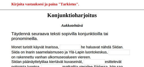 Konjunktioharjoitus | 1Uutiset - Lukemisen t&auml;hden | Scoop.it
