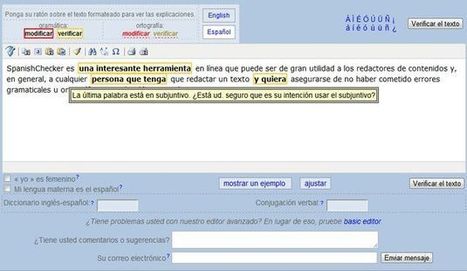 SpanishChecker, un corrector online de gramática y ortografía en español | Didactics and Technology in Education | Scoop.it