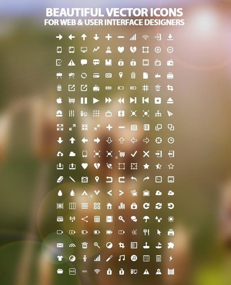 190 Beautiful Vector Icons For Web and User Interface Designers | Icons | Graphic Design Junction | G-Tips: Design Ressources | Scoop.it