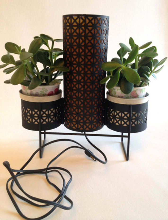 Table Lamp with Two Planters | Kitsch | Scoop.it