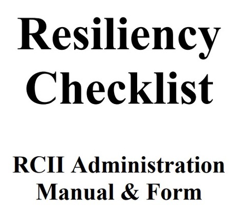 Resilency Checklist - Manual & Form | SEL Assessment and Monitoring | Scoop.it