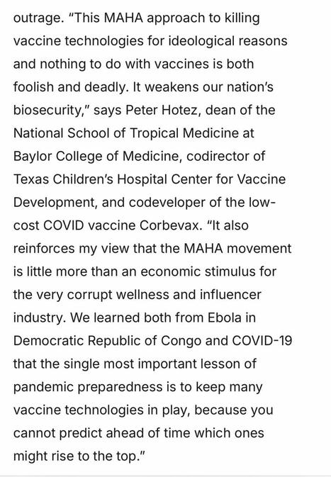 My comments with Bundle https://lnkd.in/gZtPJiJR | Peter Hotez MD PhD DSc(hon) | 19 comments | Hésitations Vaccinales: Observatoire HESIVAXs | Scoop.it