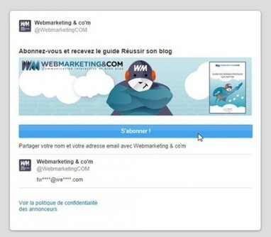 Collecter des adresses opt-in pour sa newsletter grâce aux Twitter Cards | Community Management | Scoop.it