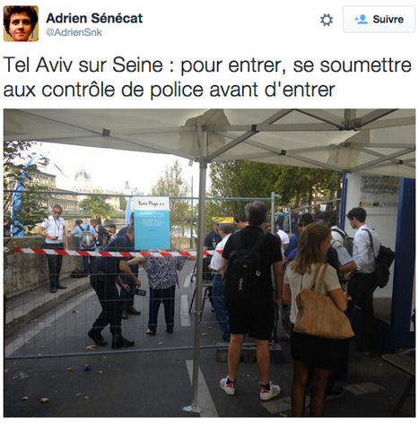 C'est parti pour #TelAvivSurSeine. Checkpoint, contrôles d'identité, fouilles: Aujourd'hui, les parisiens sont palestiniens | ACTUALITÉ | Scoop.it