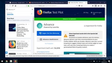 Test Pilot: Firefox analysiert Surf-Verhalten mit KI | #Tracking #Privacy #Browser #AI | ICT Security-S&eacute;curit&eacute; PC et Internet | Scoop.it