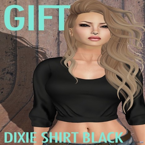 Dixie T-Shirt Black Group Gift by Addams | Teleport Hub - Second Life Freebies | Second Life Freebies | Scoop.it