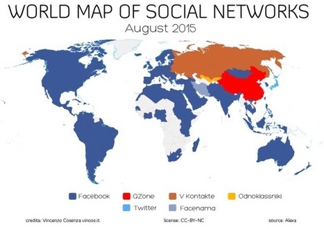 Les réseaux sociaux les plus utilisés dans le monde en 2015 ? #SMO | L'E-Réputation | Scoop.it