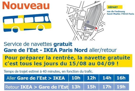 Ikea Paris Nord Des Navettes Gratuites De Par