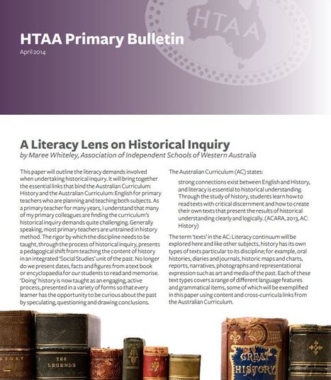 HTAA_Primary_Bulletin.pdf | Primary History for Australian Classrooms | Scoop.it