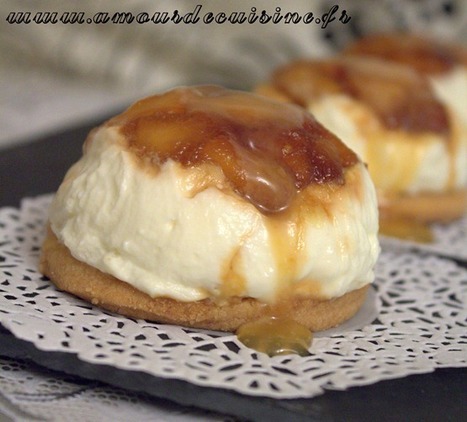 Demi-sphere pommes ricotta sablés | Plats et recettes de fêtes : Noël, Saint Valentin, Ramadan, Aïd, Pâques... | Scoop.it