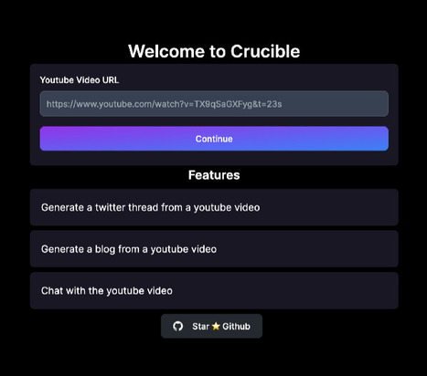 Crucible - Copilot for your videos | Tools design, social media Tools, aplicaciones varias | Scoop.it