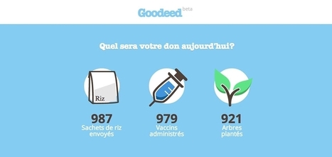 Goodeed : le site qui vous permet de faire des dons gratuitement en quelques secondes | Cabinet de curiosités numériques | Scoop.it