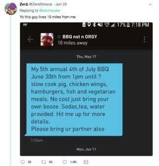 61-Year-Old Man Uses Gay Dating App To Invite People To His BBQ And Winds Up Trending On Twitter | PinkieB.com | LGBTQ+ Life | Scoop.it