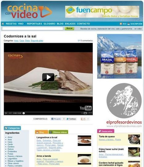 Cocina con vídeo, gran colección de vídeos de recetas para preparar sabrosos platos | Chismes varios | Scoop.it