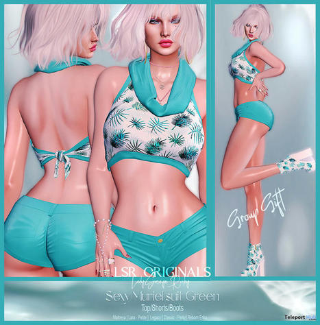 Muriel Outfit Green August 2022 Group Gift by LSR Originals | Teleport Hub - Second Life Freebies | Second Life Freebies | Scoop.it