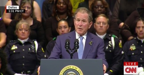 Former president George W. Bush honored the slain Dallas officers with a message of unity and empathy | Empathy and Justice | Scoop.it