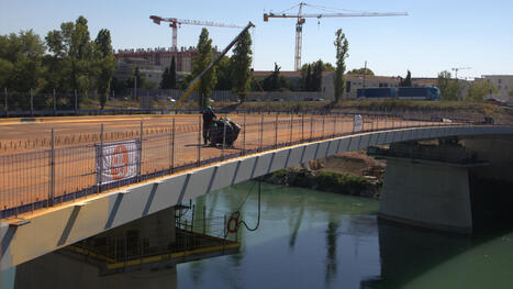 A Villeurbanne, le pont du futur T9 surplombe enfin le canal de Jonage | Regards croisés sur la transition écologique | Scoop.it