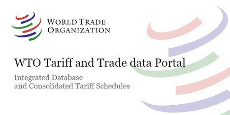 WTO Tariff & Trade Data | International development | Scoop.it