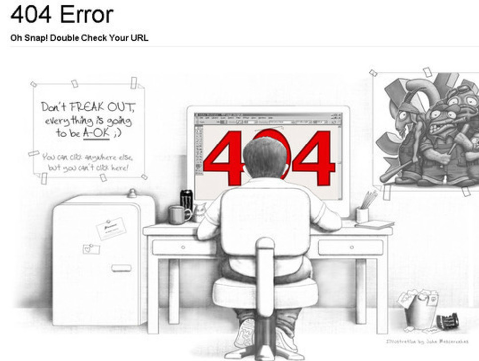 50 Creatively Designed (Unusual and Entertaining) 404 Error Pages Worth Checking Out | Free and Useful Online Resources for Designers and Developers | WebsiteDesign | Scoop.it