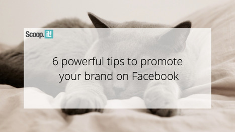 6 Powerful Tips to Promote Your Brand On Facebook | #SocialMedia #Business  | 21st Century Learning and Teaching | Scoop.it