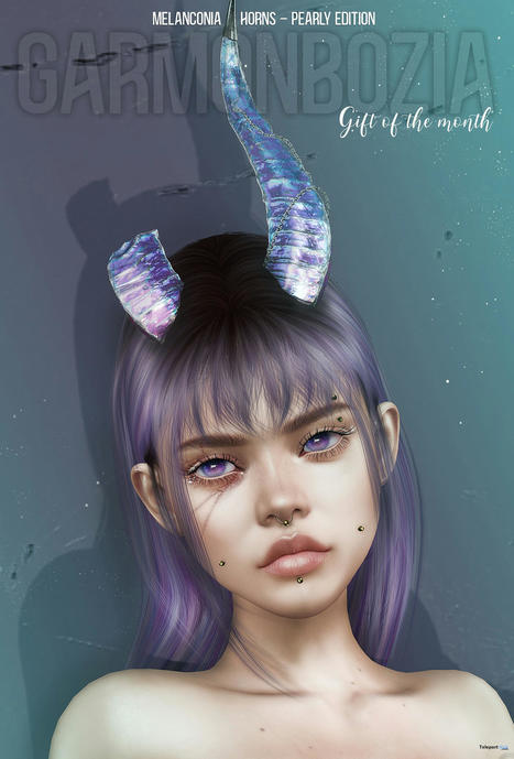 Melanconia Horns Pearly Edition January 2023 Group Gift by Garmonbozia | Teleport Hub - Second Life Freebies | Second Life Freebies | Scoop.it