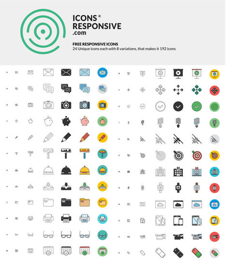 Free Responsive Icons Bundle | Best PSD Freebies | Freakinthecage Webdesign Lesetips | Scoop.it