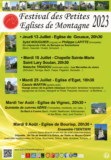 Saison 2023 du Festival des Petites Eglises de Montagne : entre promenades et croisières musicales | Vallées d'Aure & Louron - Pyrénées | Scoop.it