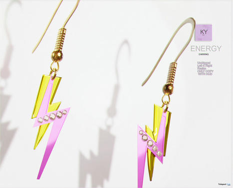 Energy Earrings June 2022 Group Gift by KYMILE | Teleport Hub - Second Life Freebies | Second Life Freebies | Scoop.it