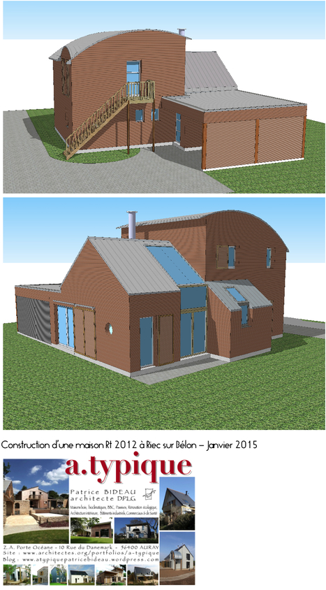 " Carnet de chantier N°01-05 / Construction d'une maison RT 2012 à Riec sur Bélon, Finistère "- a.typique Auray | Architecture, maisons bois & bioclimatiques | Scoop.it