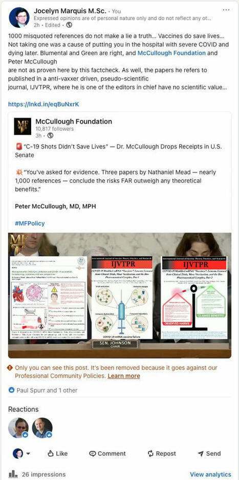 Anti-vaxxers and the truth about myocarditis | Jocelyn M. posted on the topic | LinkedIn | Hésitations Vaccinales: Observatoire HESIVAXs | Scoop.it