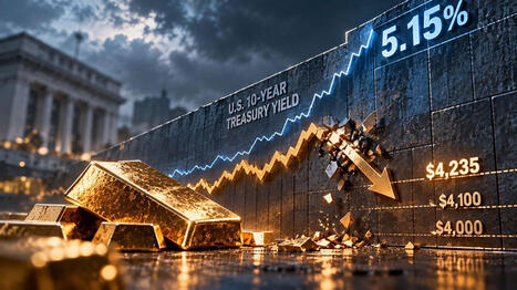 Gold will continue to feel the pain as 10-year bond yields hit 5.15% - Forex.com&rsquo;s Razaqzada | Kitco News | La revue de presse CDT | Scoop.it