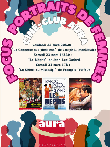Ciné-club Aura consacré aux portraits de femmes les 22 et 23 mars au Centre culturel d'Ancizan | Vallées d'Aure & Louron - Pyrénées | Scoop.it
