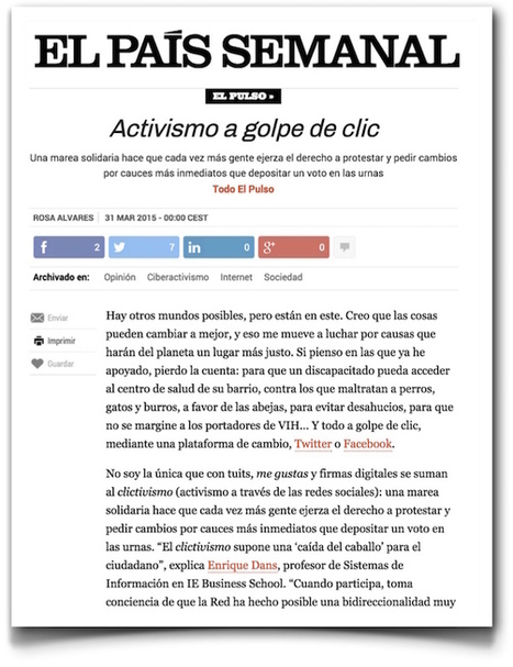 Analizando el clicktivismo / Enrique Dans | Comunicación en la era digital | Scoop.it
